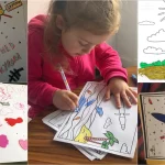 Space-themed colouring in