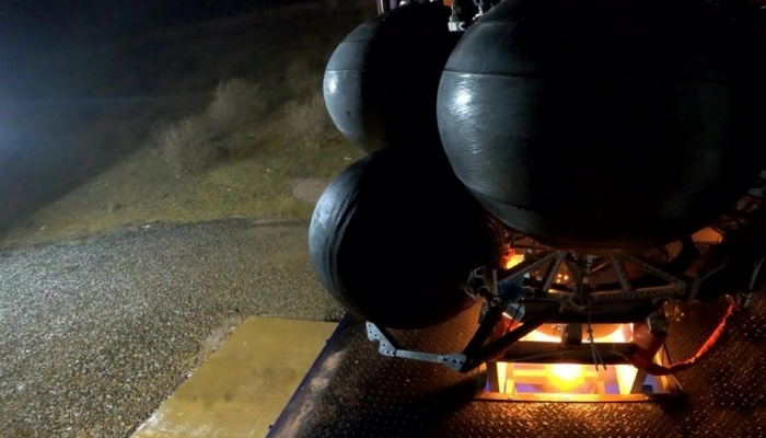space tug fire test