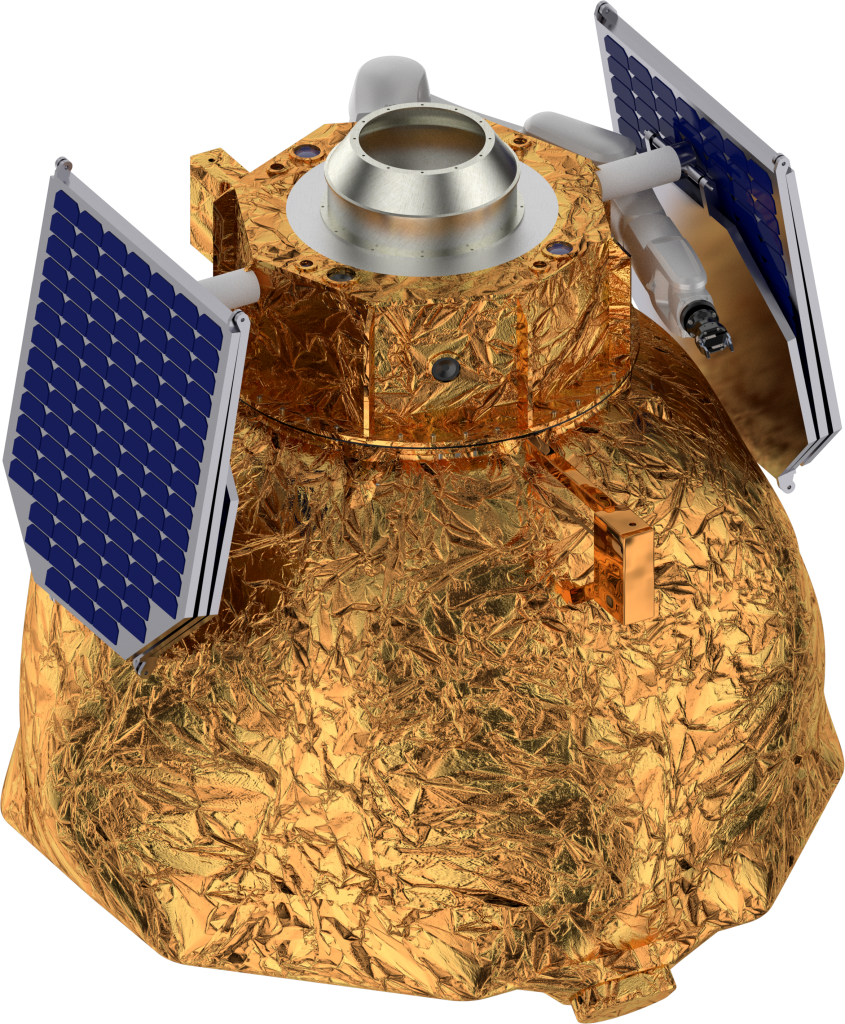 space tug with folded light panels